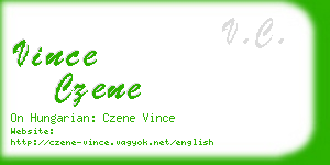 vince czene business card